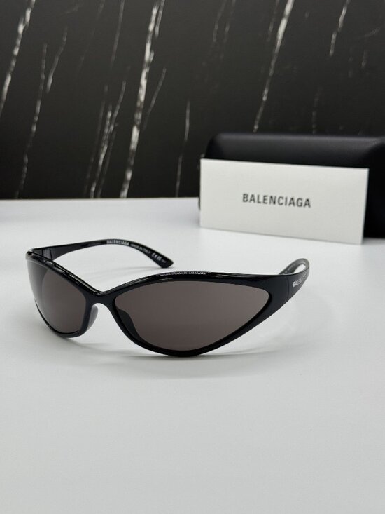 NEW BALENCIAGA BB0285S 001 BLACK UNISEX SUNGLASSES BALENCIAGA EYEWEAR main image 4